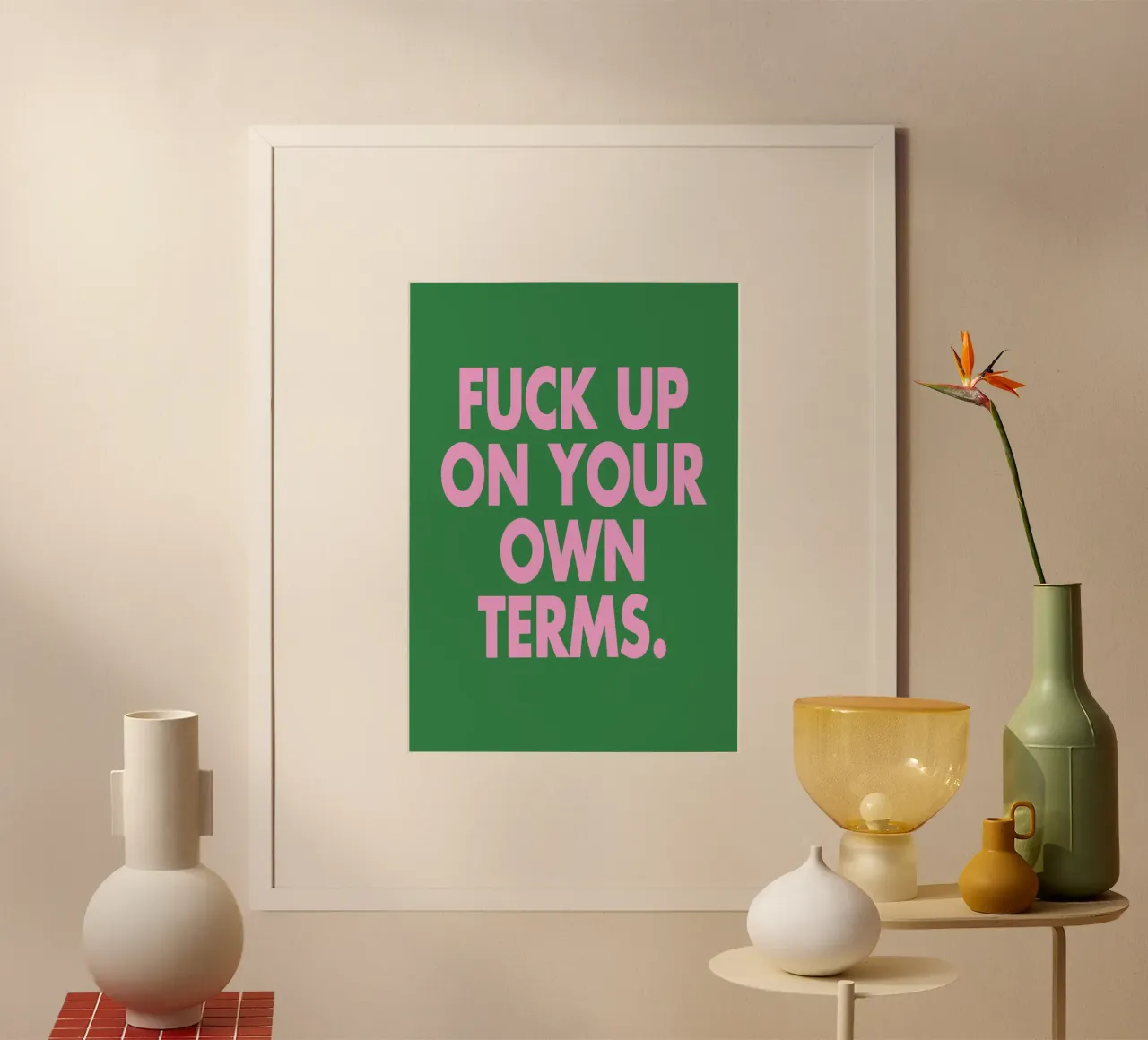 Fuck up on your own terms. carta hahnemühle da WORD & WONDER