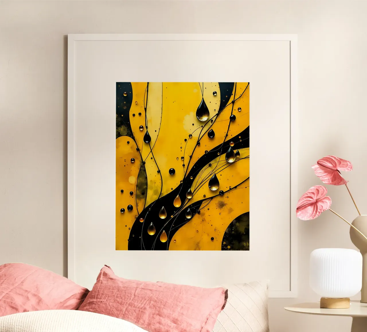 Gocce_12 poster da schwarz-gelb by LK