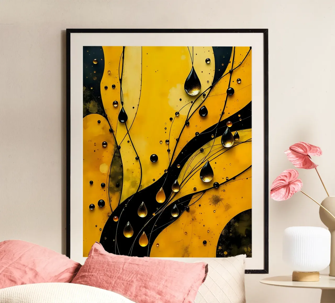 Gocce_12 poster da schwarz-gelb by LK