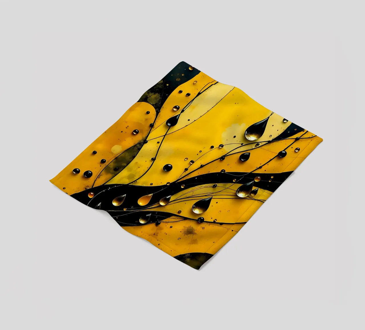 Druppels_12 fleecedeken van schwarz-gelb by LK