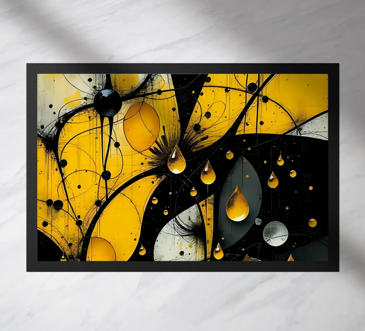 Drops_13 doormat by schwarz-gelb by LK