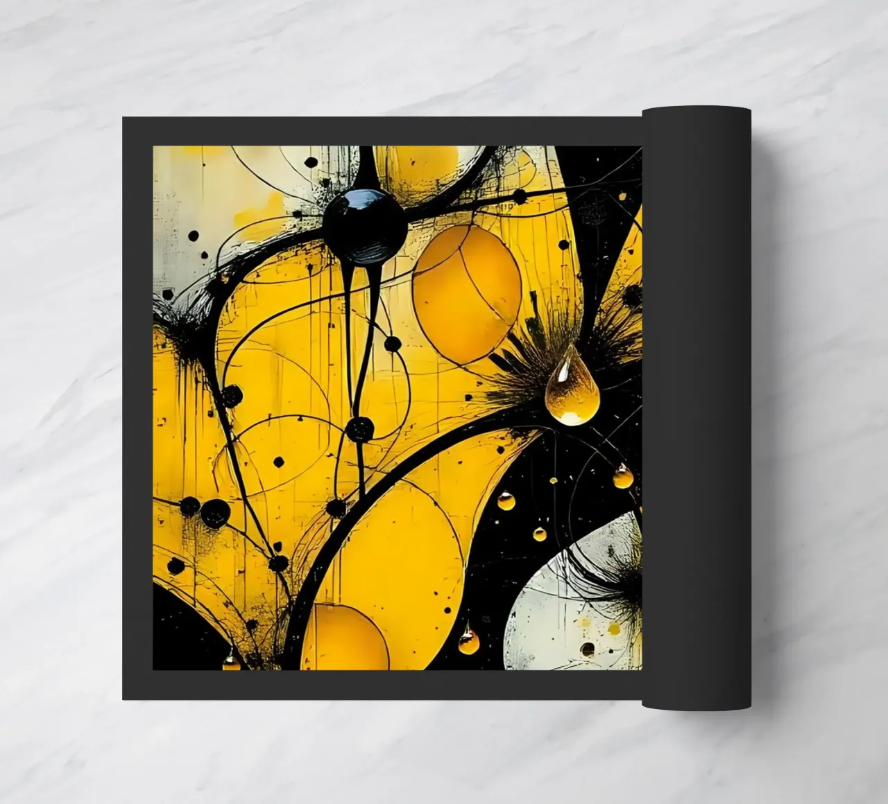 Drops_13 doormat by schwarz-gelb by LK