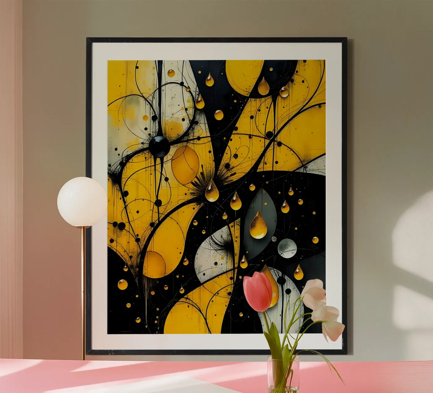 Gocce_13 poster da schwarz-gelb by LK