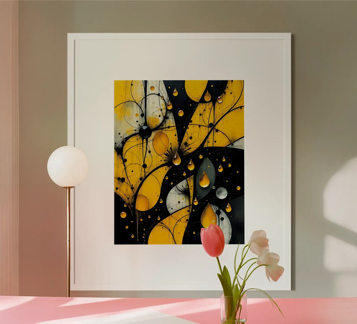 Gocce_13 poster da schwarz-gelb by LK