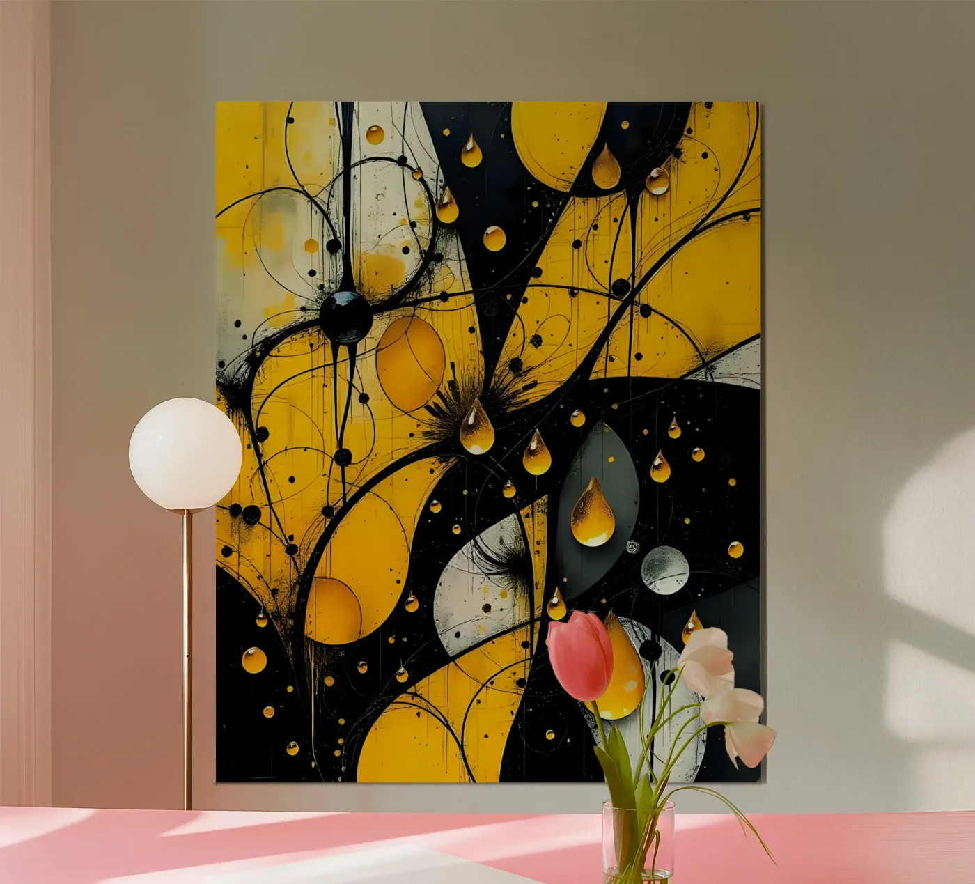 Gocce_13 poster da schwarz-gelb by LK