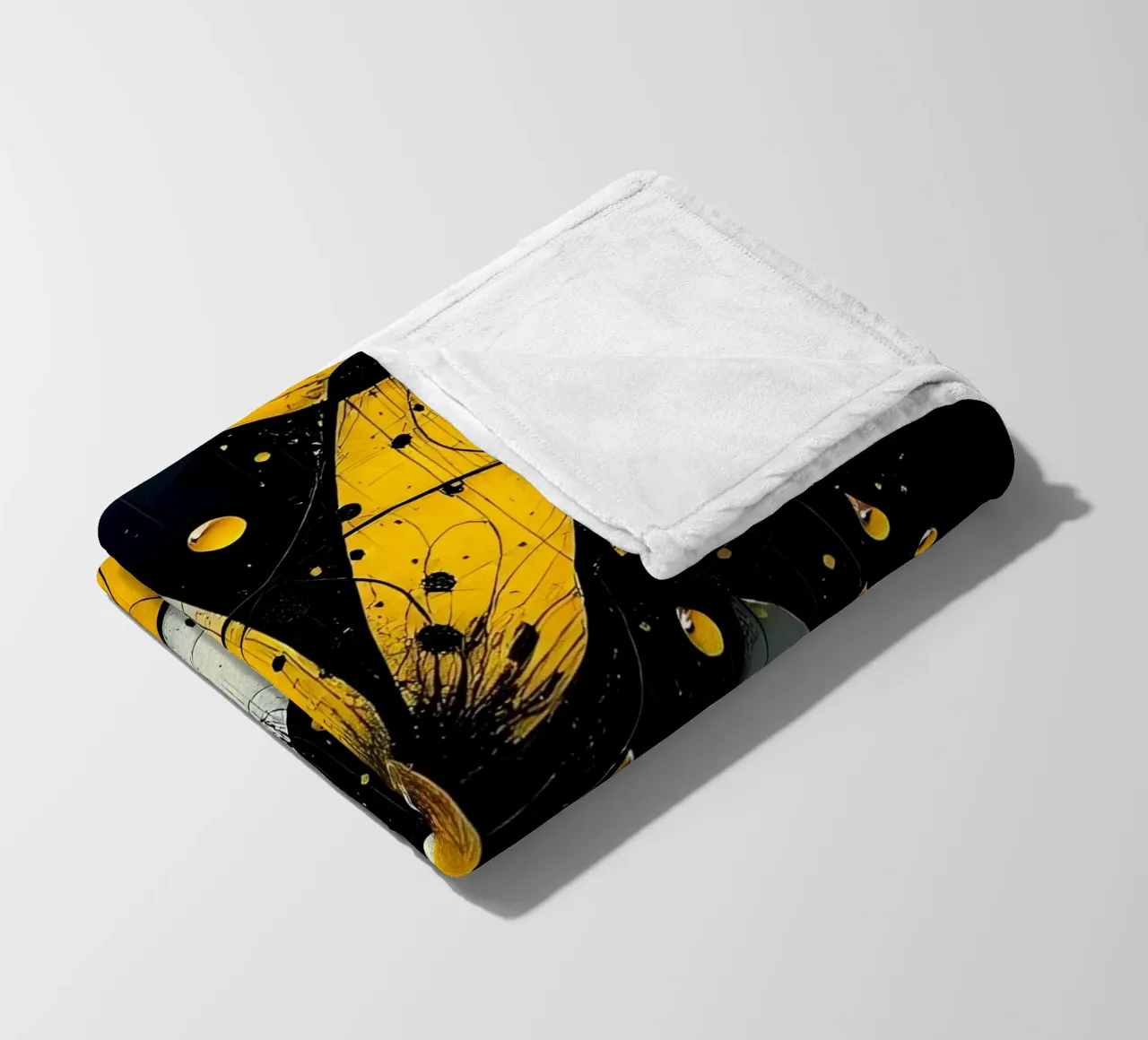 Gocce_13 coperta in pile da schwarz-gelb by LK