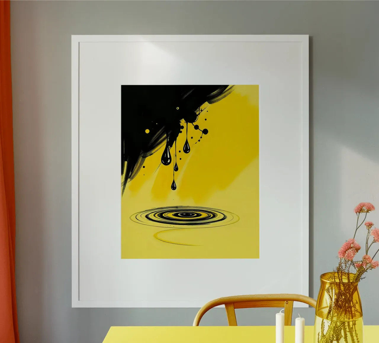 Gocce_14 poster da schwarz-gelb by LK