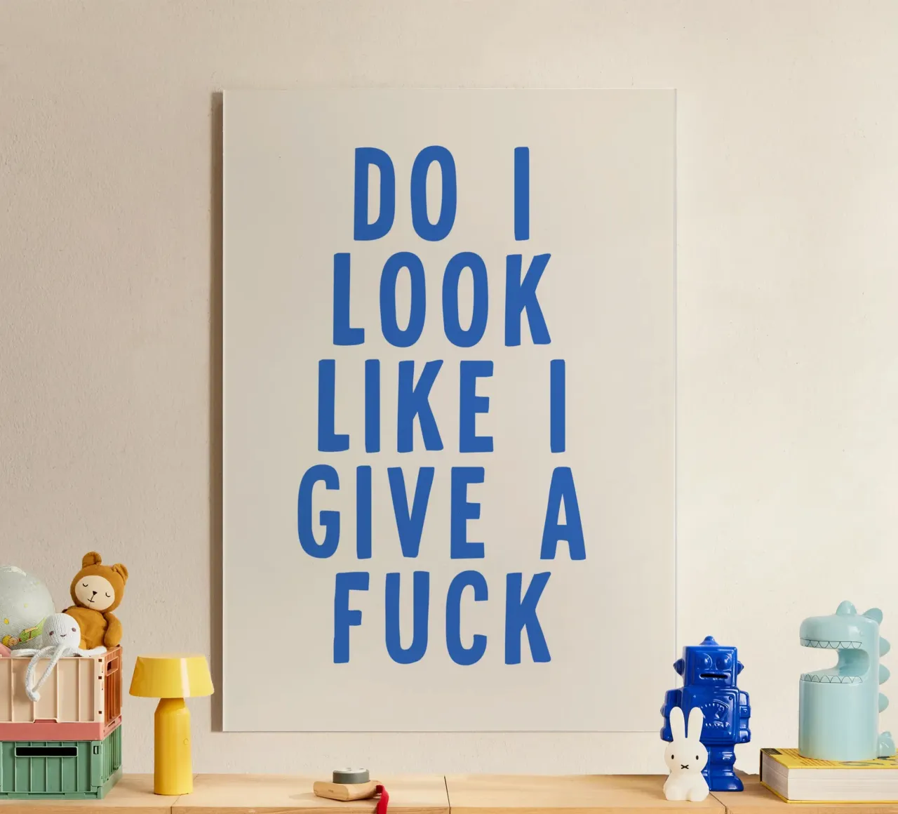 Do I Look Like I Give A Fuck metacrilato de WORD & WONDER