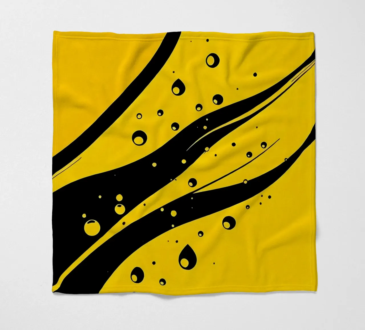 Gocce_15 coperta in pile da schwarz-gelb by LK