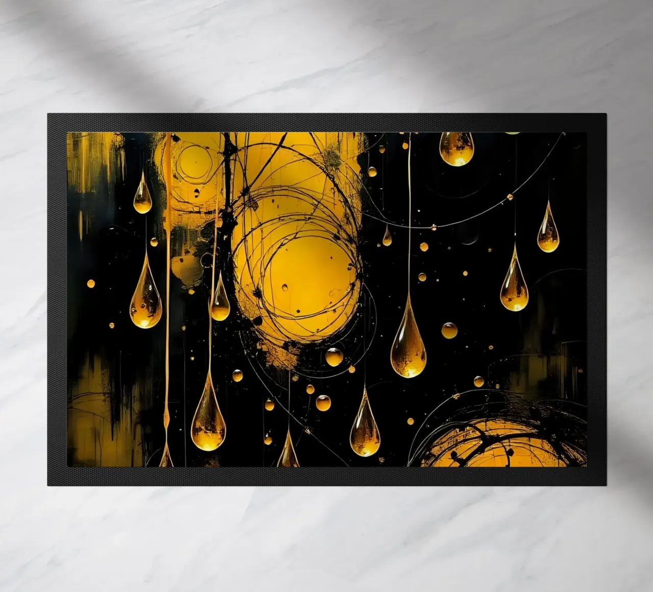 Drops_16 doormat by schwarz-gelb by LK