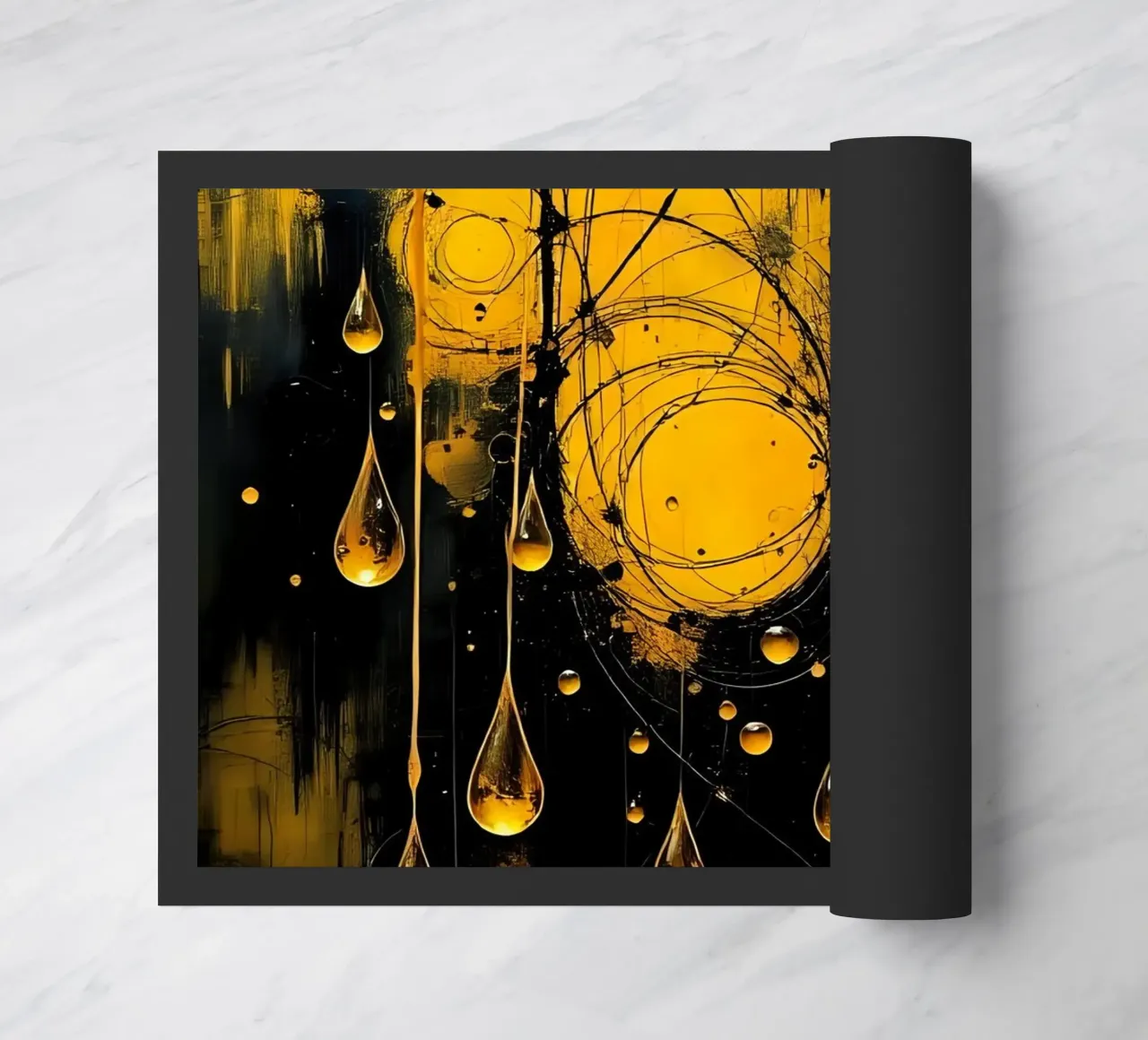 Drops_16 doormat by schwarz-gelb by LK