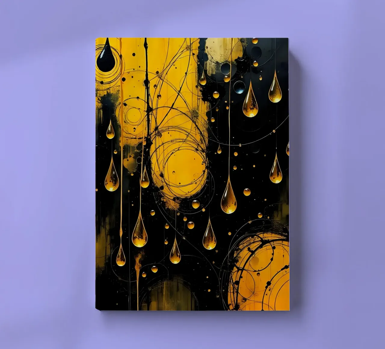 Drops_16 notebook by schwarz-gelb by LK
