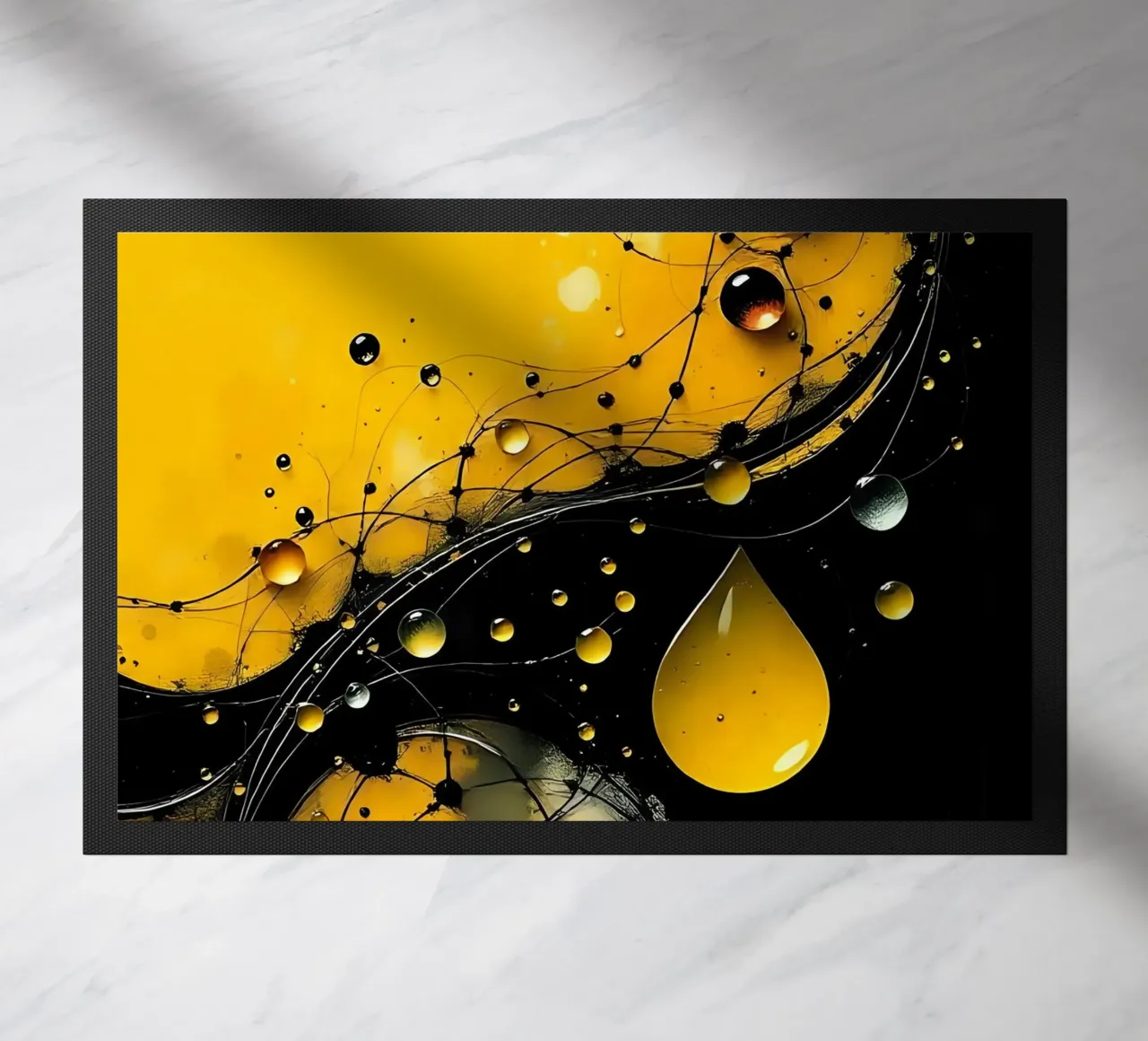 Drops_17 doormat by schwarz-gelb by LK