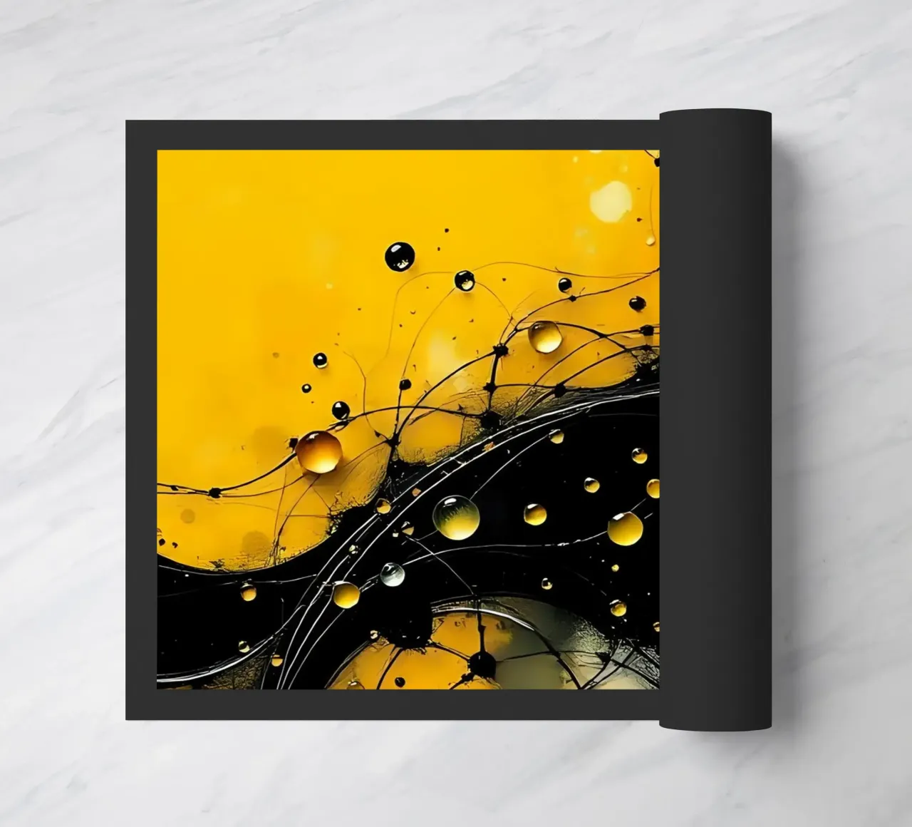 Drops_17 doormat by schwarz-gelb by LK