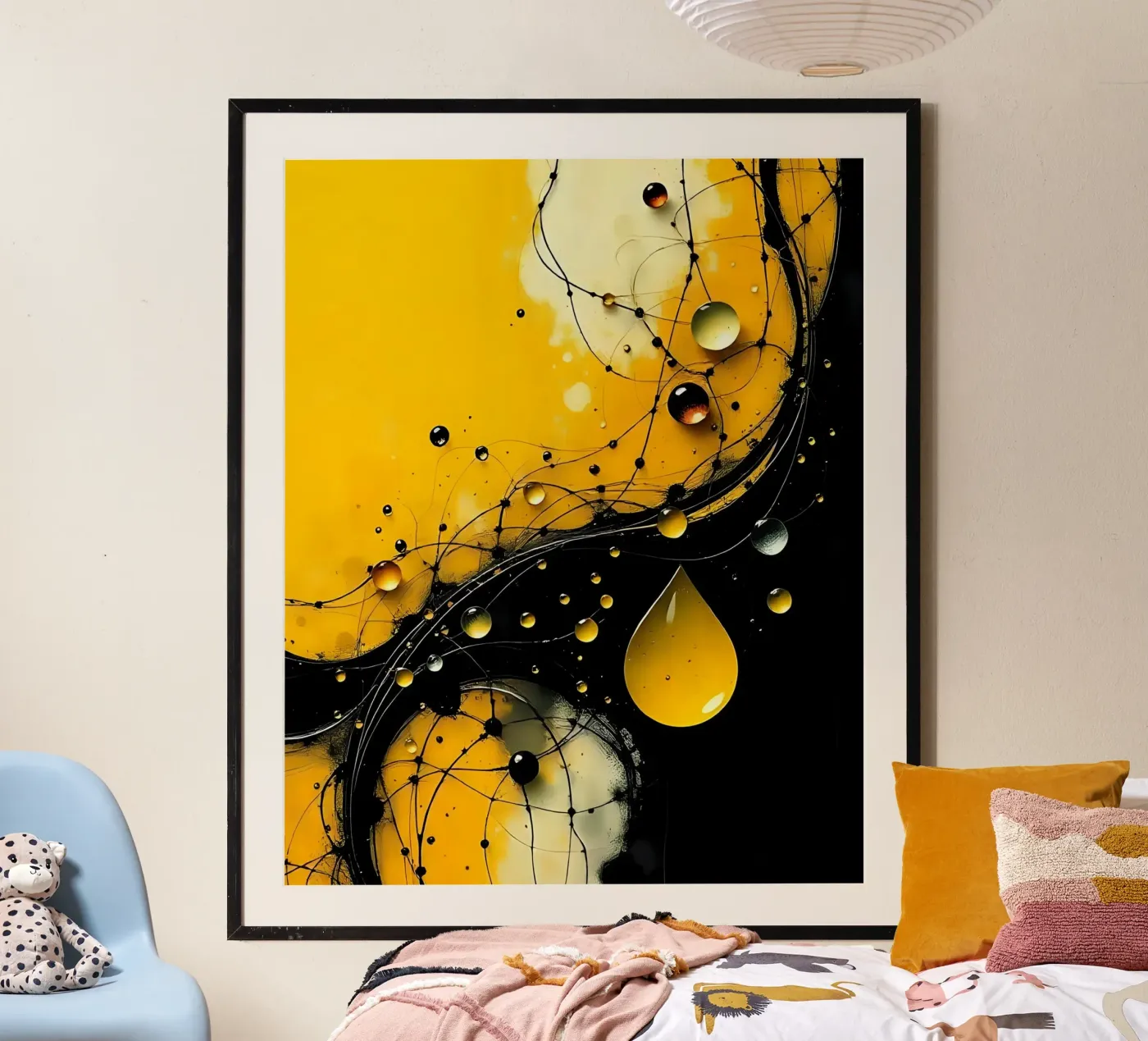 Goutte_17 poster de schwarz-gelb by LK