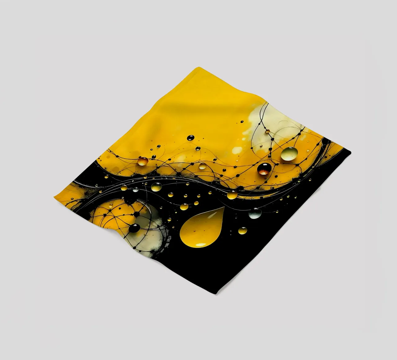 Gocce_17 coperta in pile da schwarz-gelb by LK