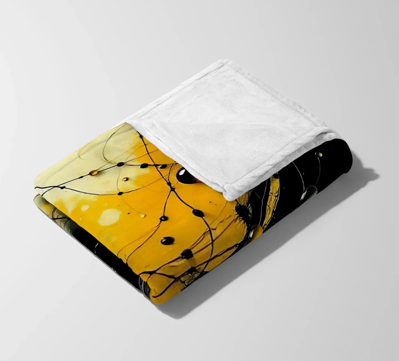 Gocce_17 coperta in pile da schwarz-gelb by LK