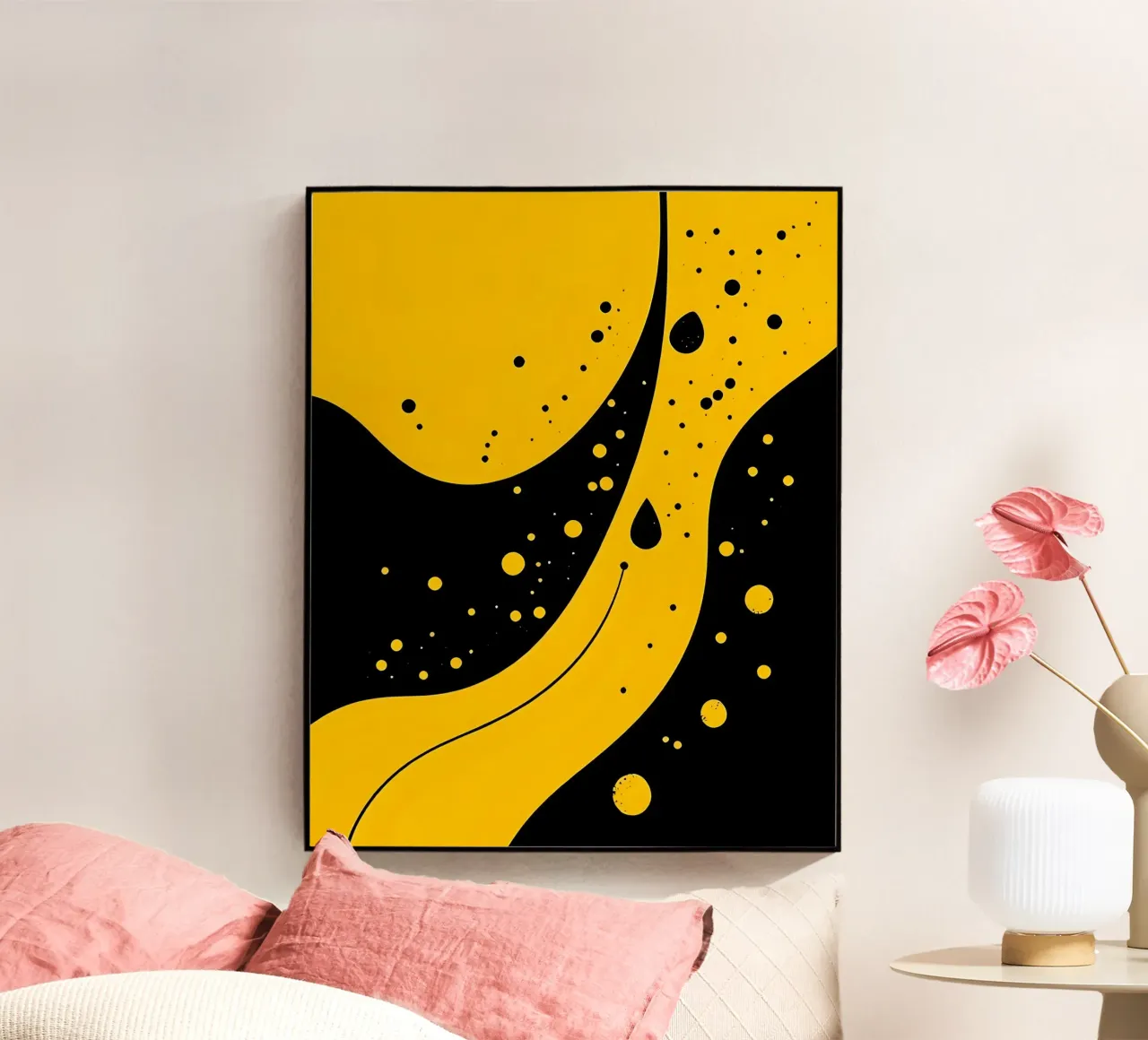 Gocce_18 plexiglass da schwarz-gelb by LK