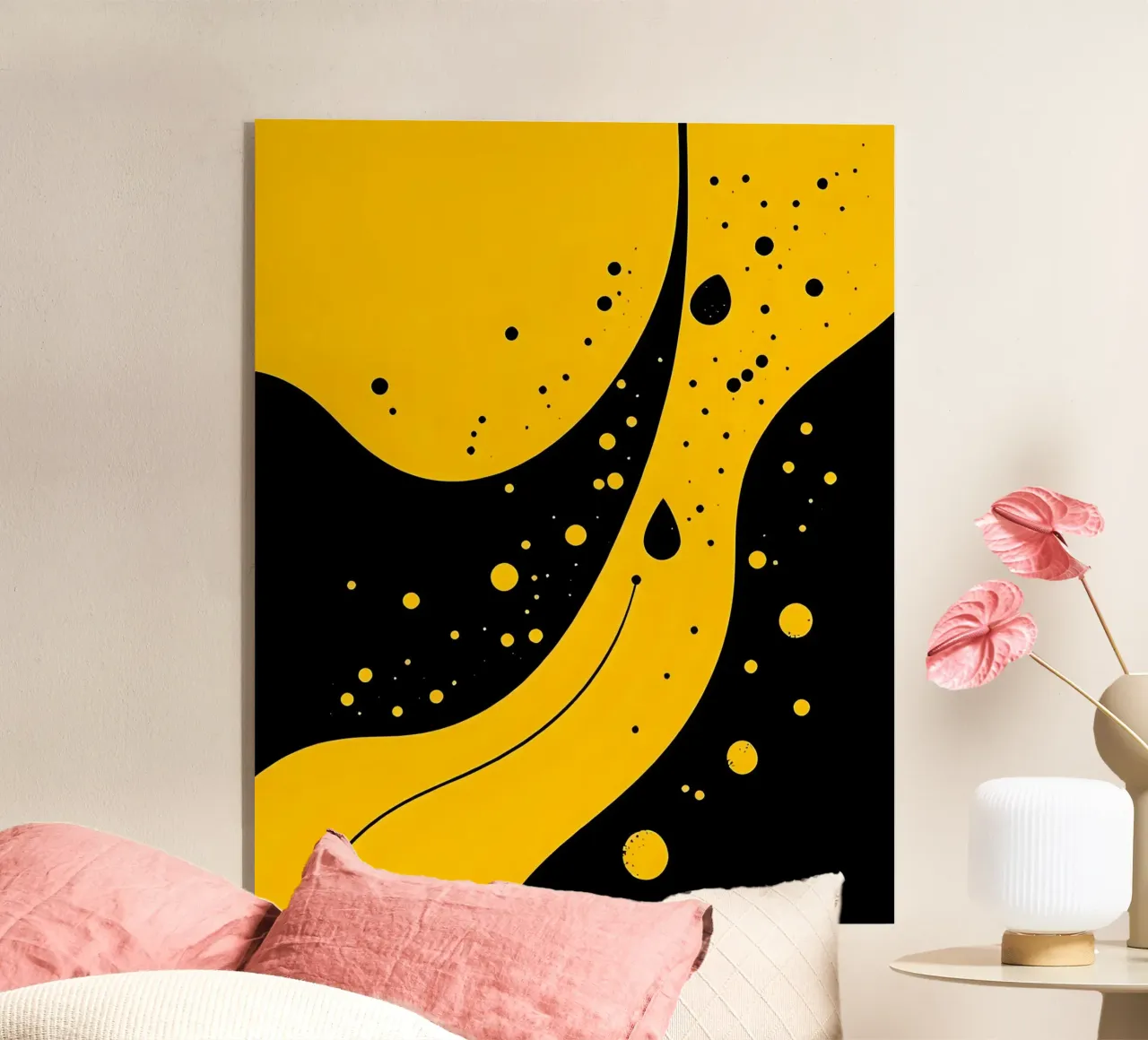 Gocce_18 plexiglass da schwarz-gelb by LK