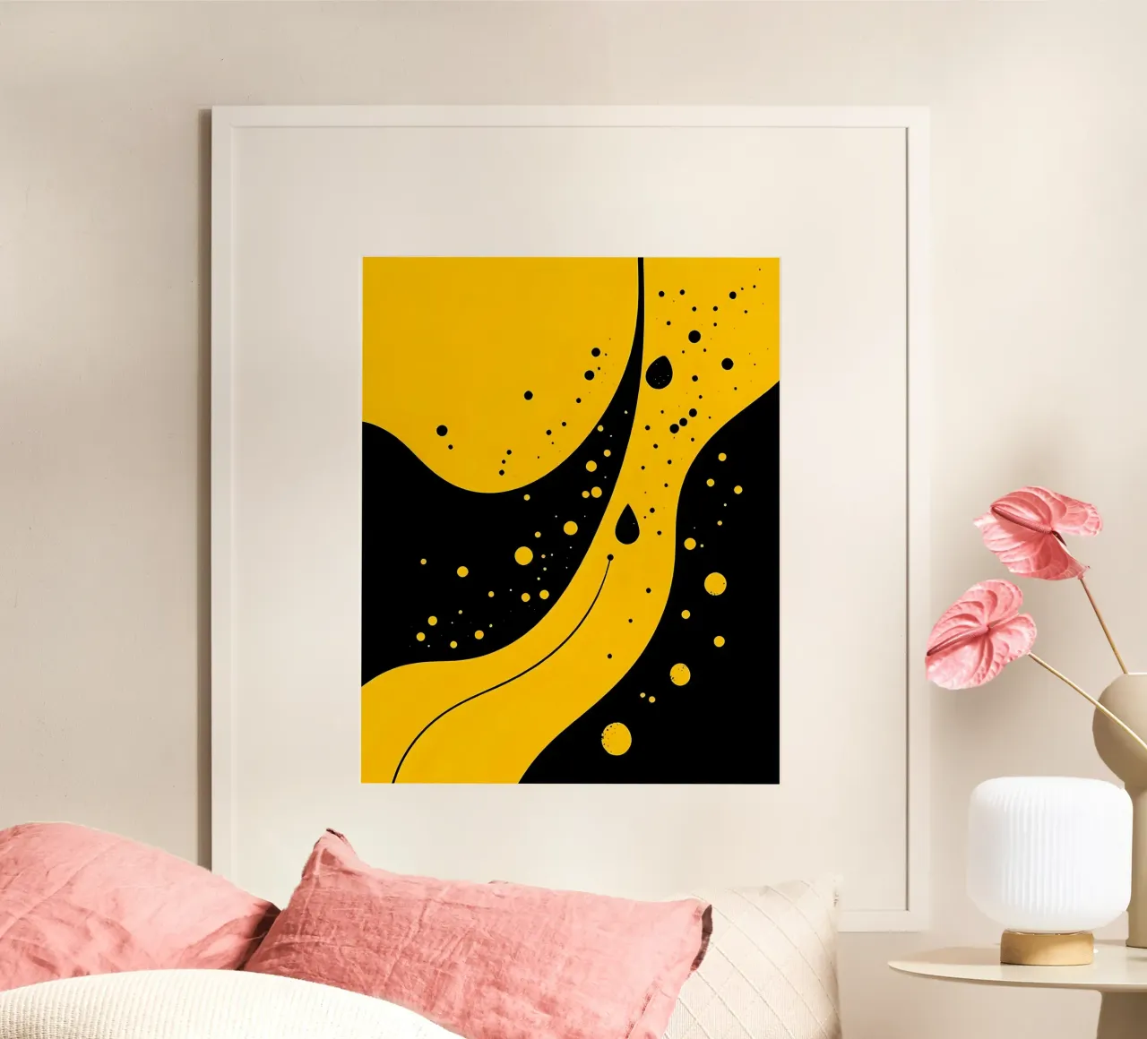 Gocce_18 poster da schwarz-gelb by LK