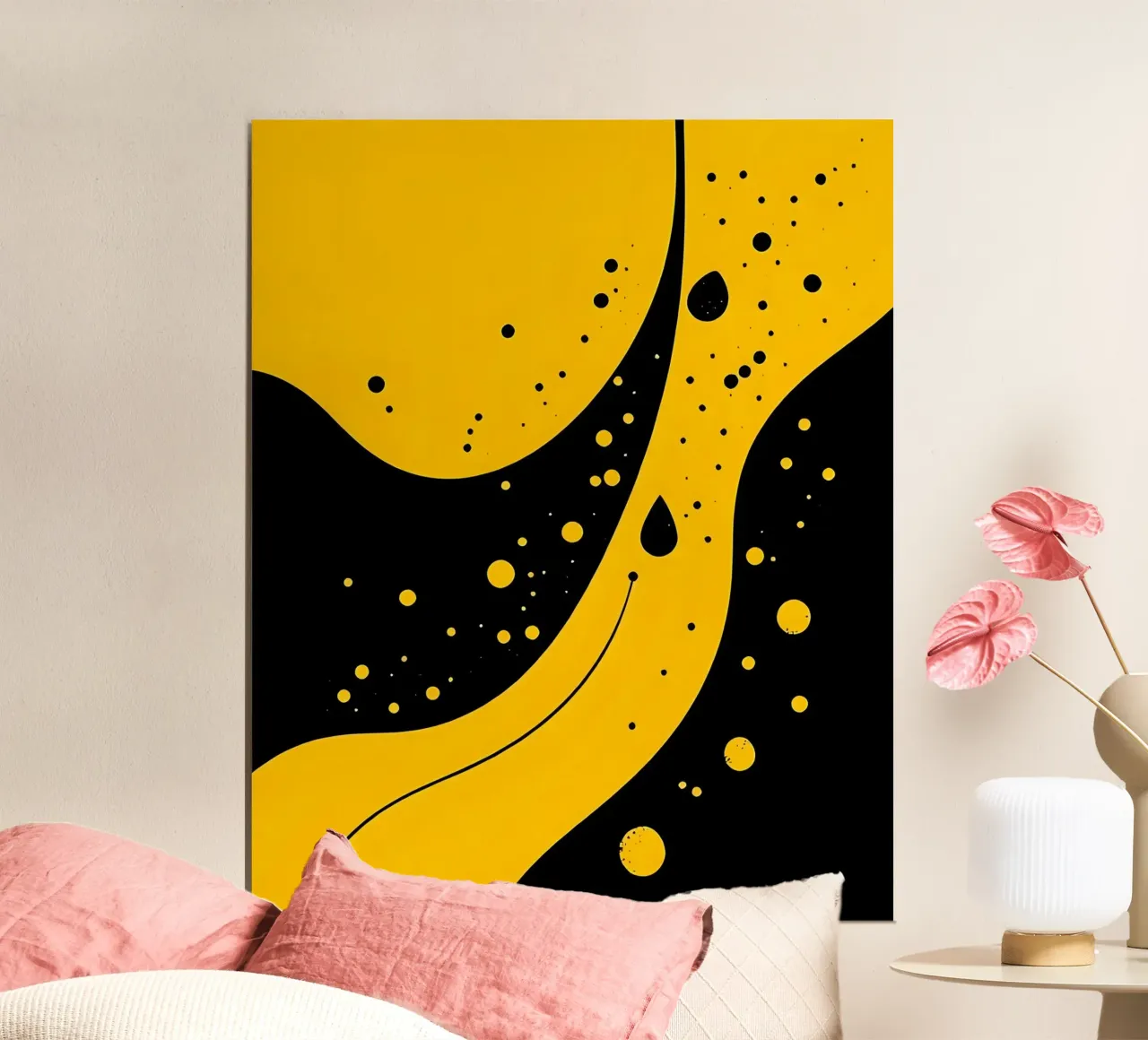 Gocce_18 poster da schwarz-gelb by LK