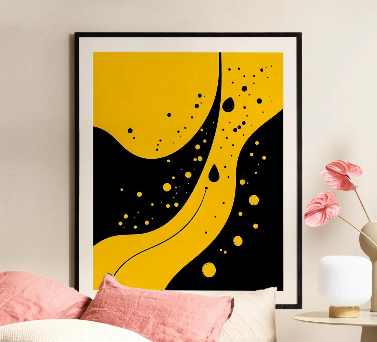 Gocce_18 poster da schwarz-gelb by LK