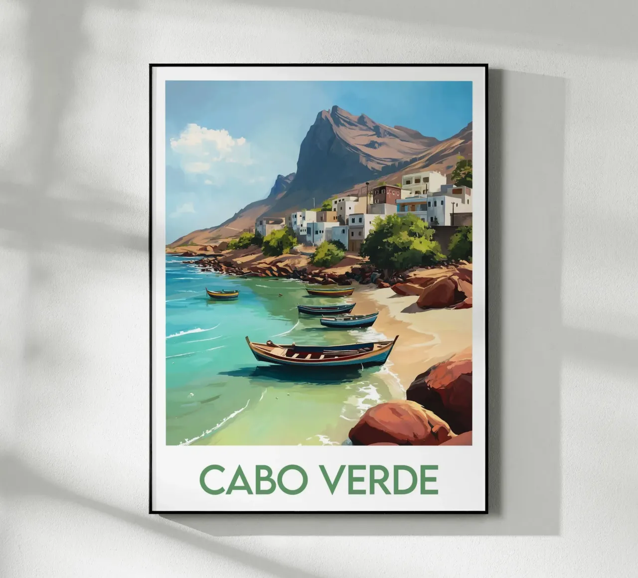 Cape Verde poster Acryl-Glas von Frame the World