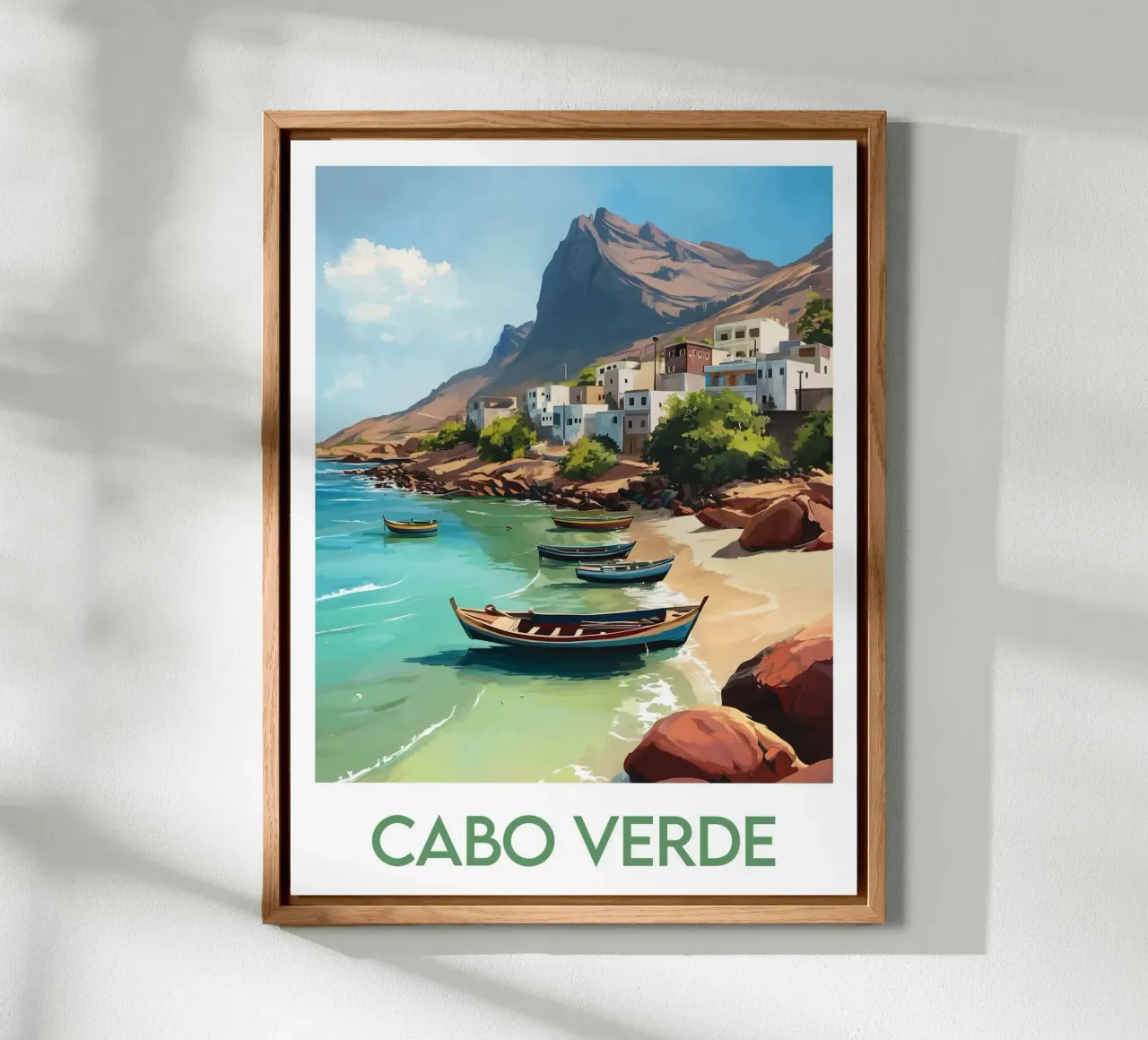 Cape Verde poster Forex-Platte von Frame the World