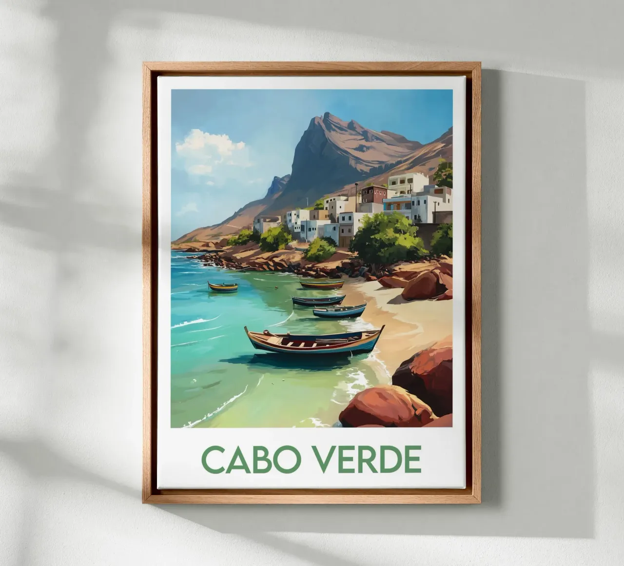 Cape Verde poster Leinwand von Frame the World