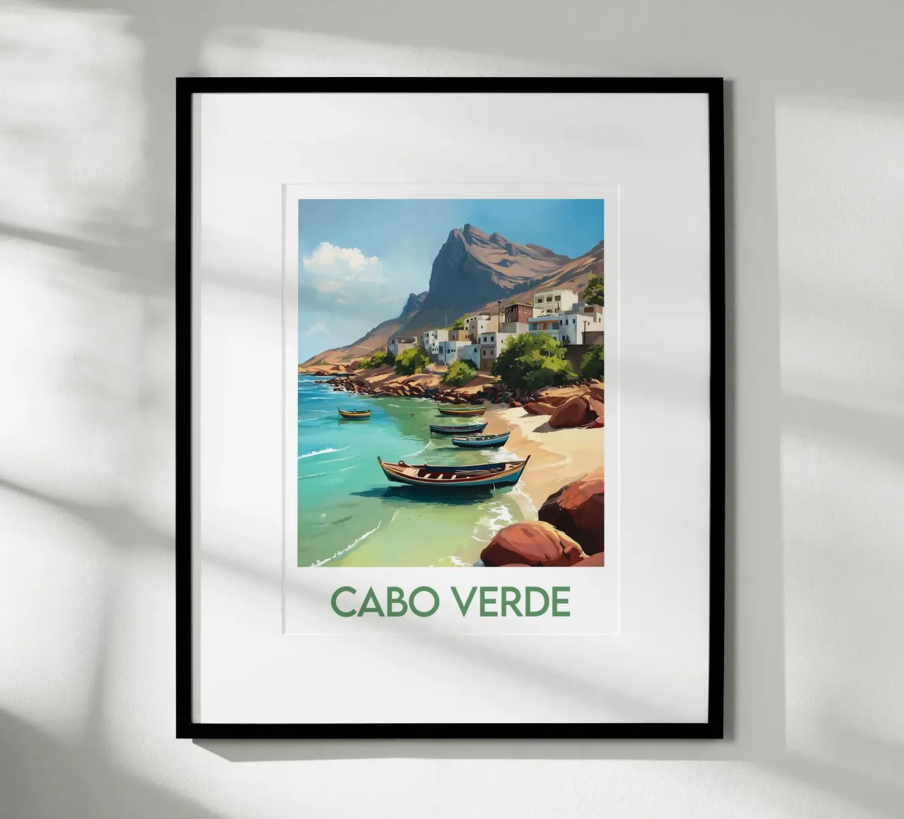 Affiche Cabo Verde carta hahnemühle da Frame the World