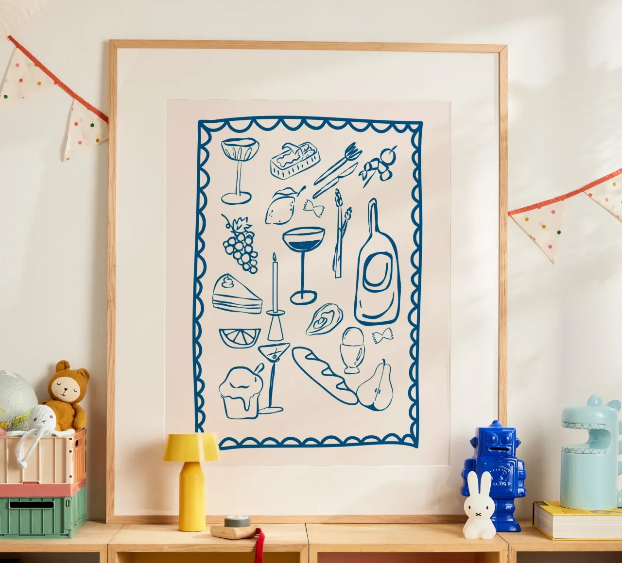 Italy icons, Italian Poster, Amalfi Coast poster by DolceVita