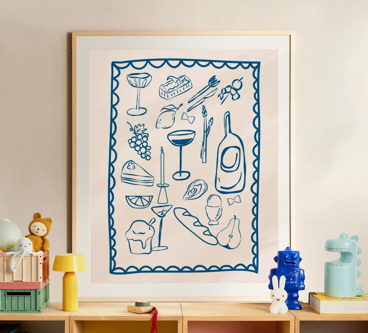 Italy icons, Italian Poster, Amalfi Coast poster by DolceVita