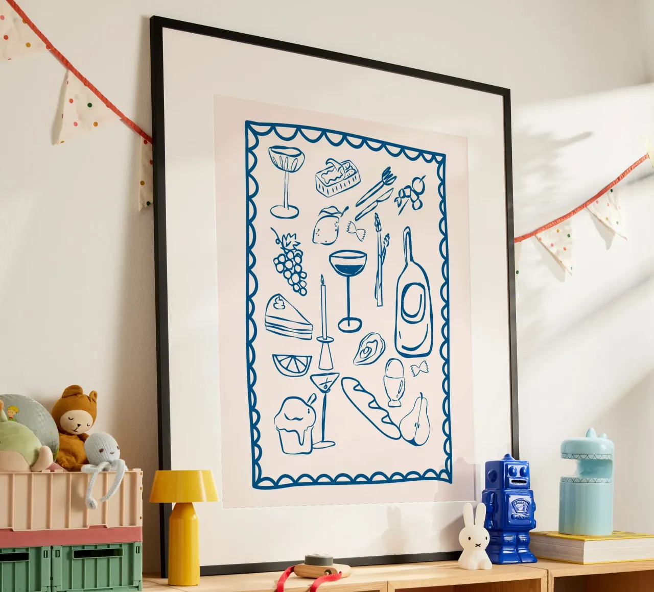 Italy icons, Italian Poster, Amalfi Coast poster by DolceVita