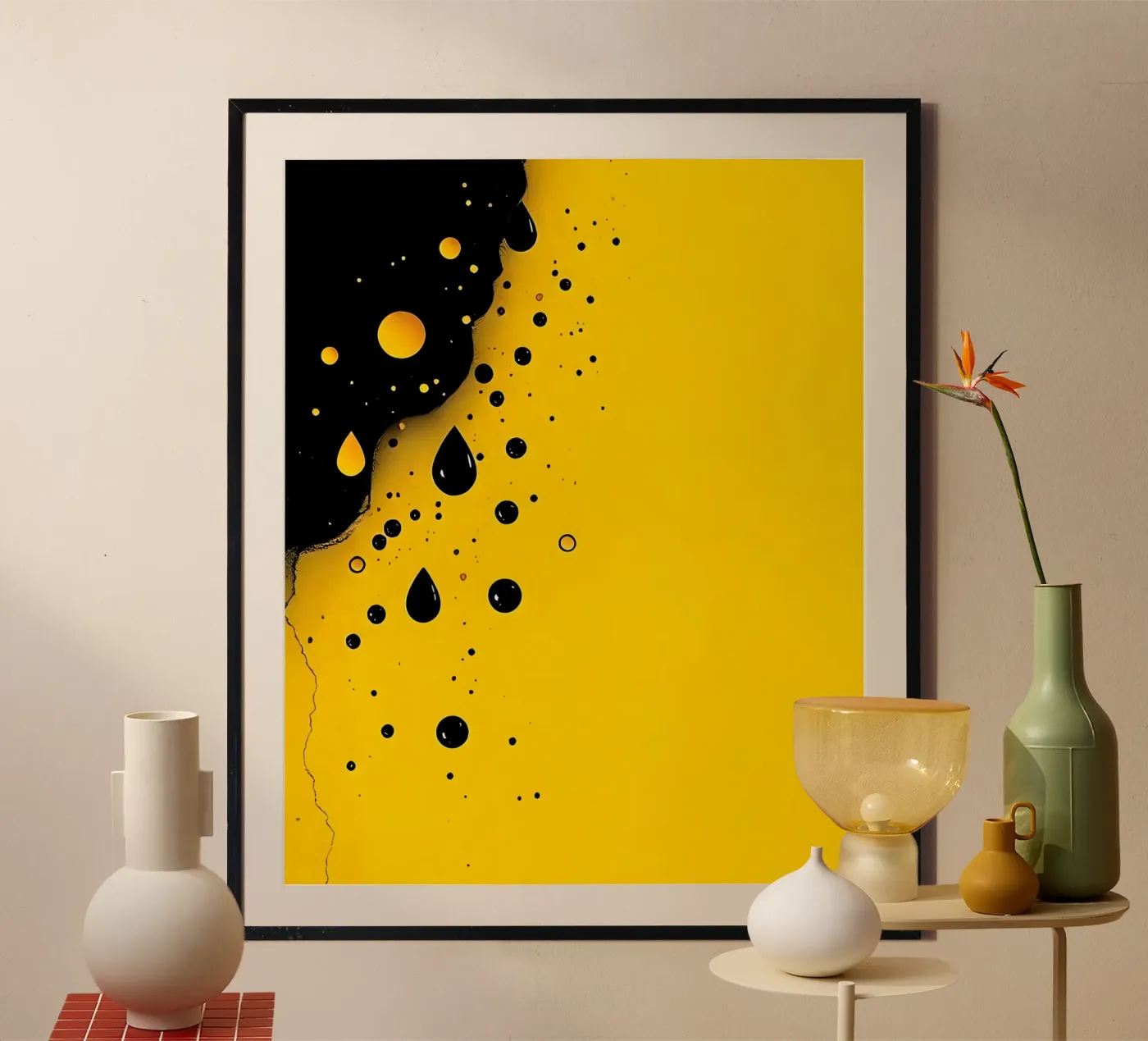 Gocce_19 poster da schwarz-gelb by LK