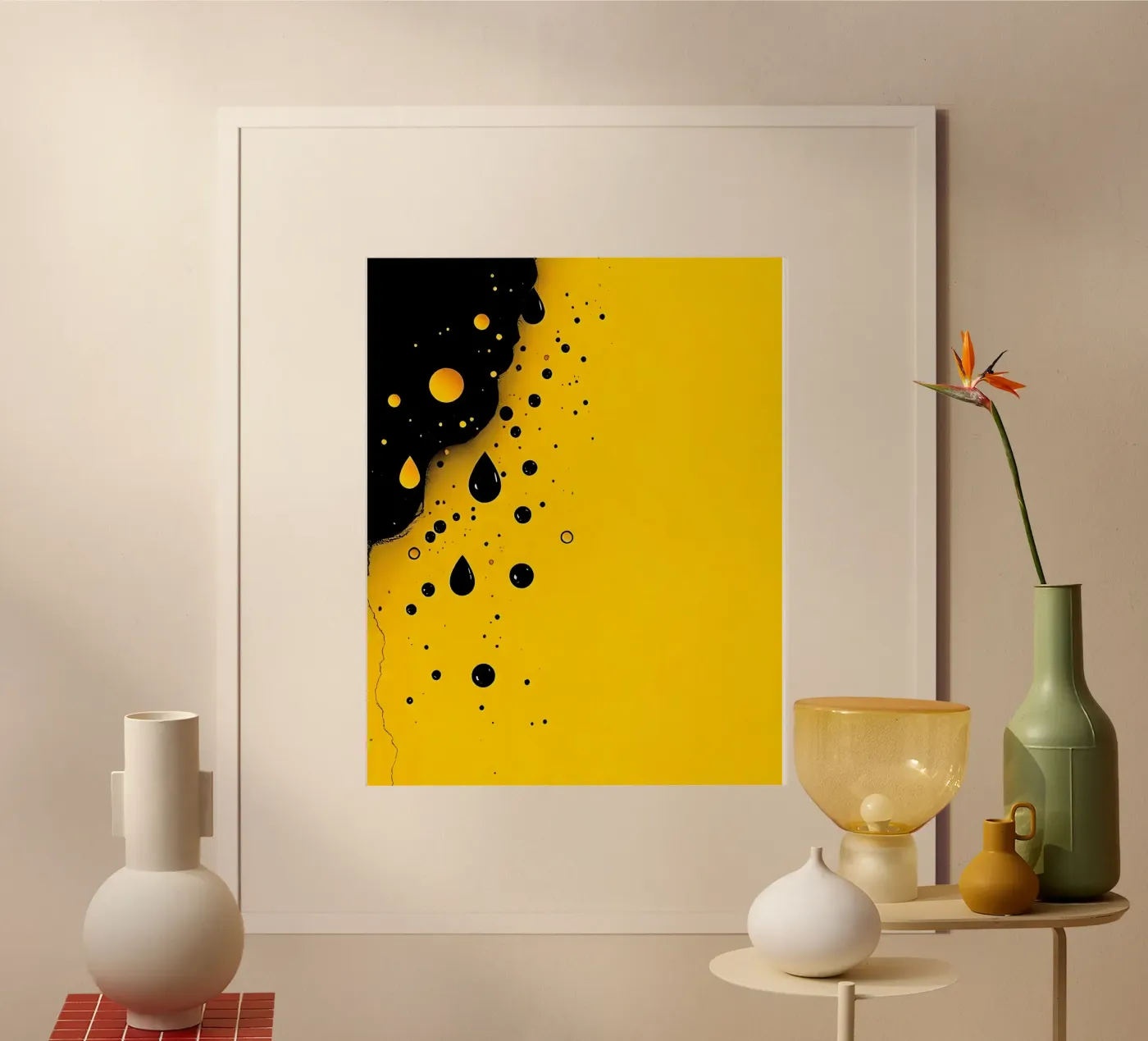 Gocce_19 poster da schwarz-gelb by LK