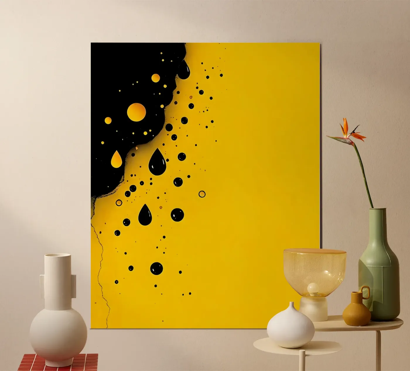 Gocce_19 poster da schwarz-gelb by LK