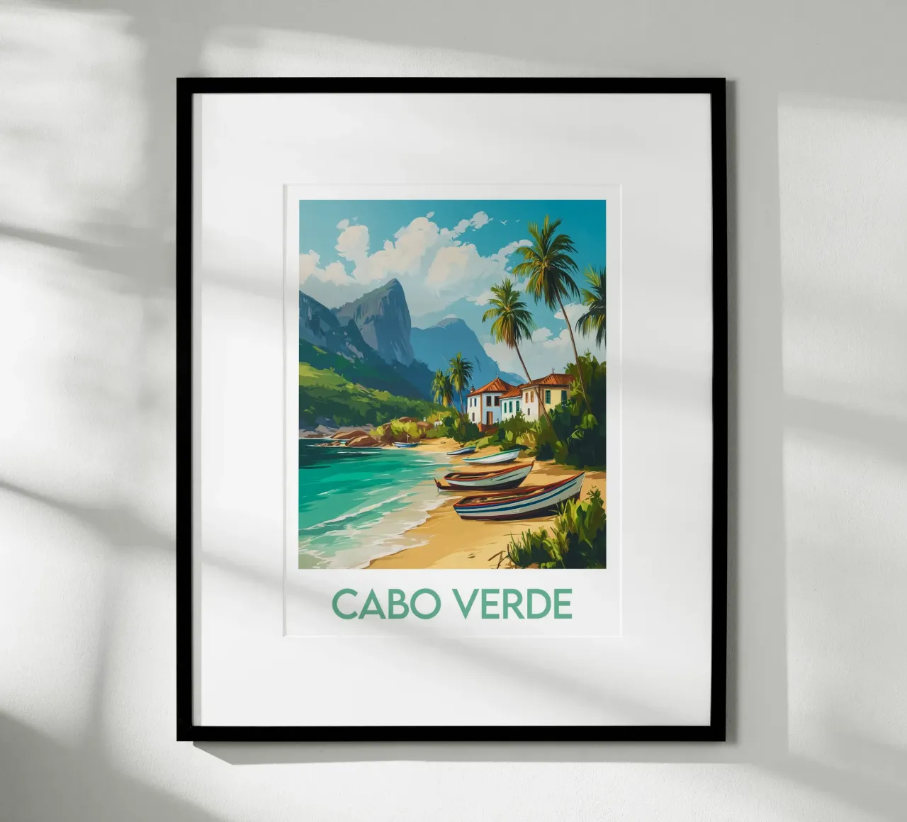 Affiche Cabo Verde poster con telaio in plastica da Frame the World