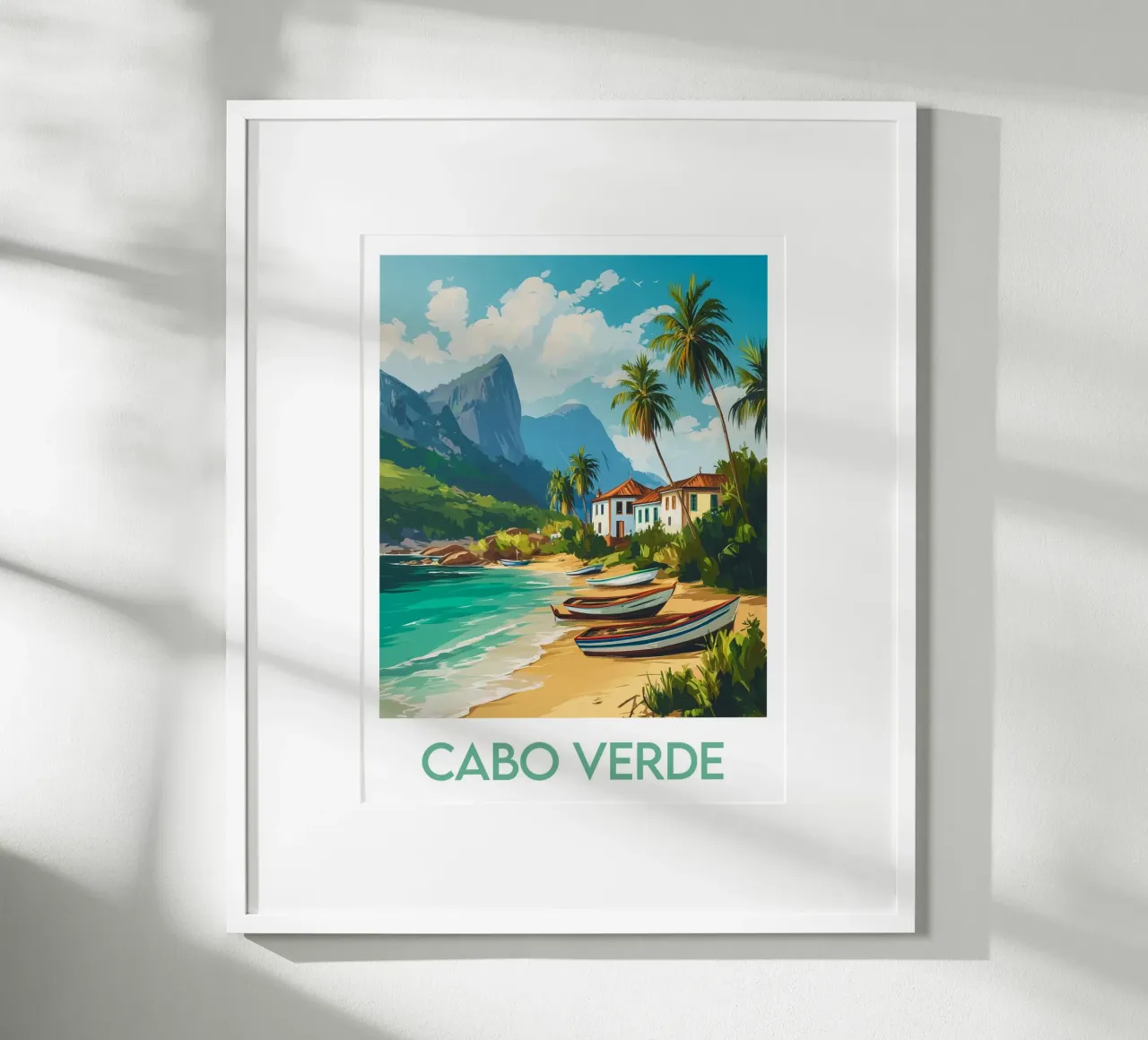 Affiche Cabo Verde poster con telaio in plastica da Frame the World