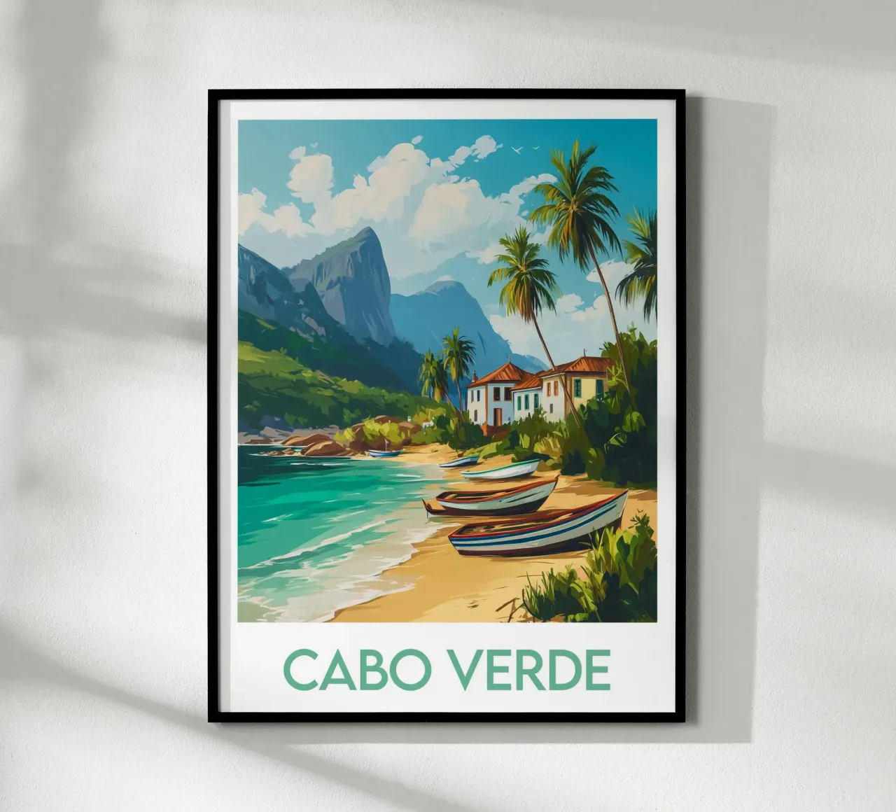Affiche Cabo Verde poster con telaio in plastica da Frame the World