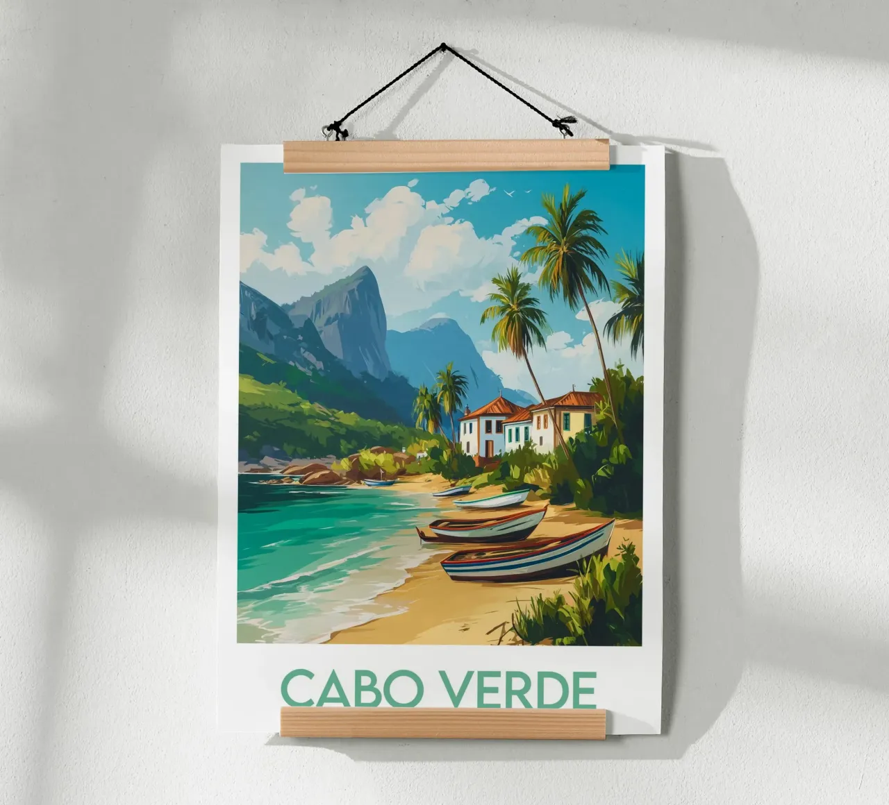 Affiche Cabo Verde poster con telaio in plastica da Frame the World