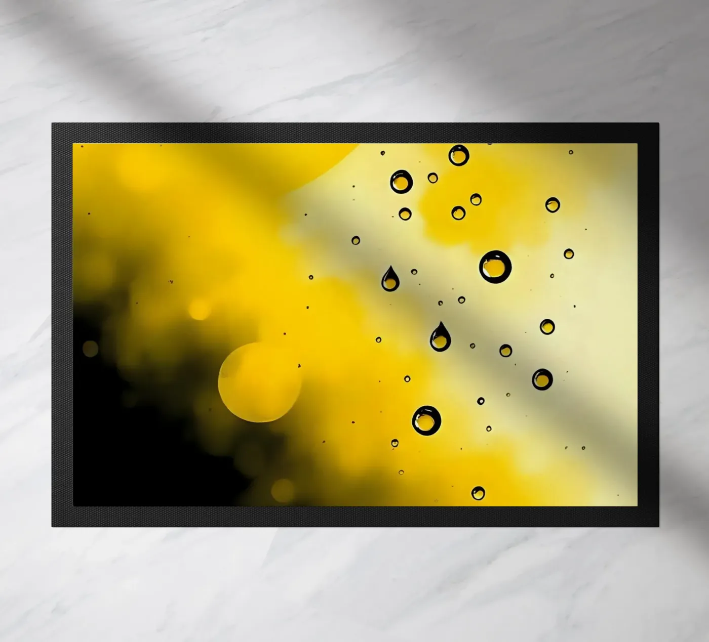 Druppels_20 deurmat van schwarz-gelb by LK