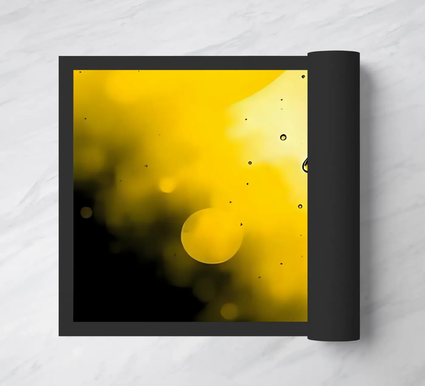 Druppels_20 deurmat van schwarz-gelb by LK