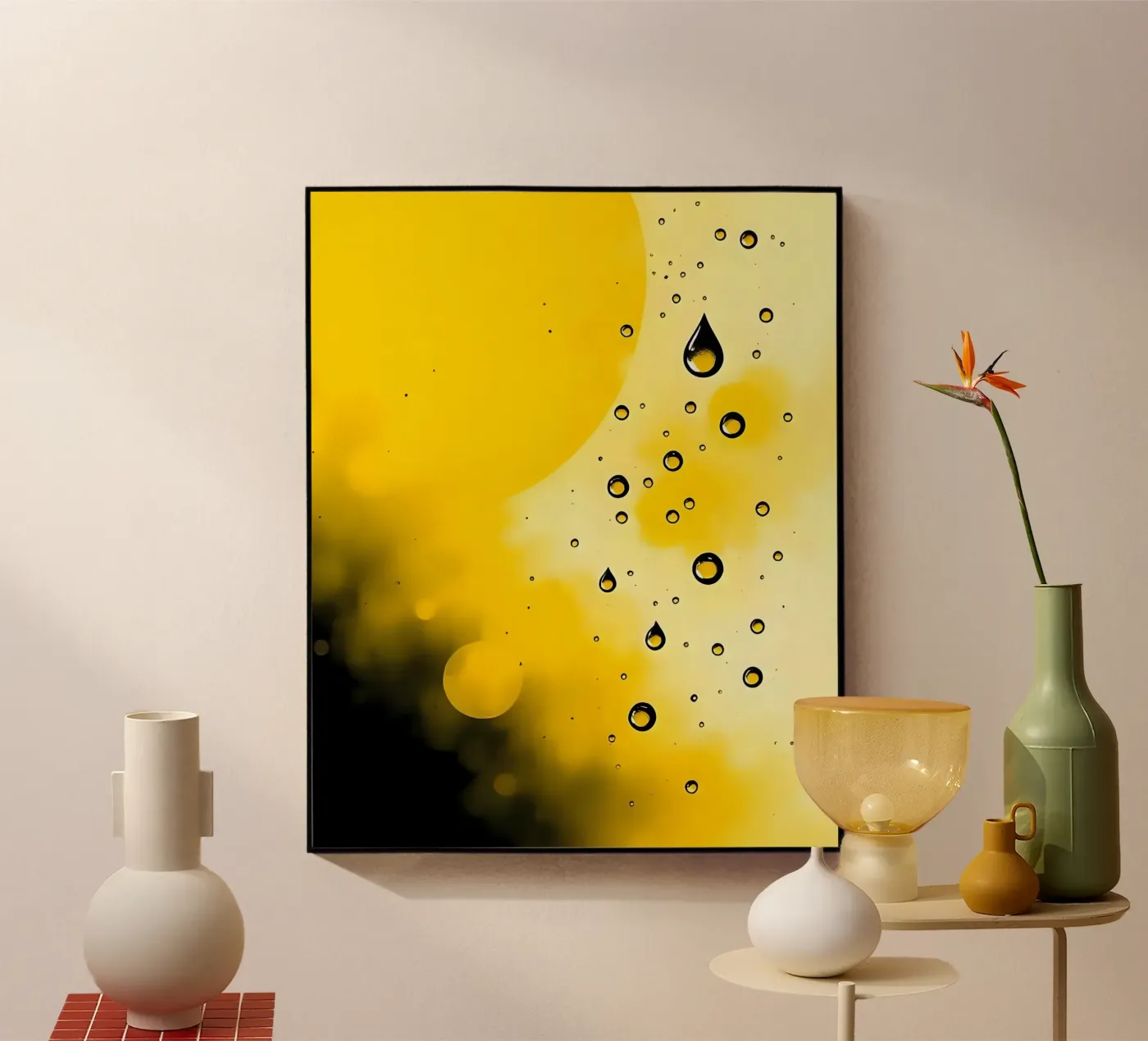 Druppels_20 acryl van schwarz-gelb by LK