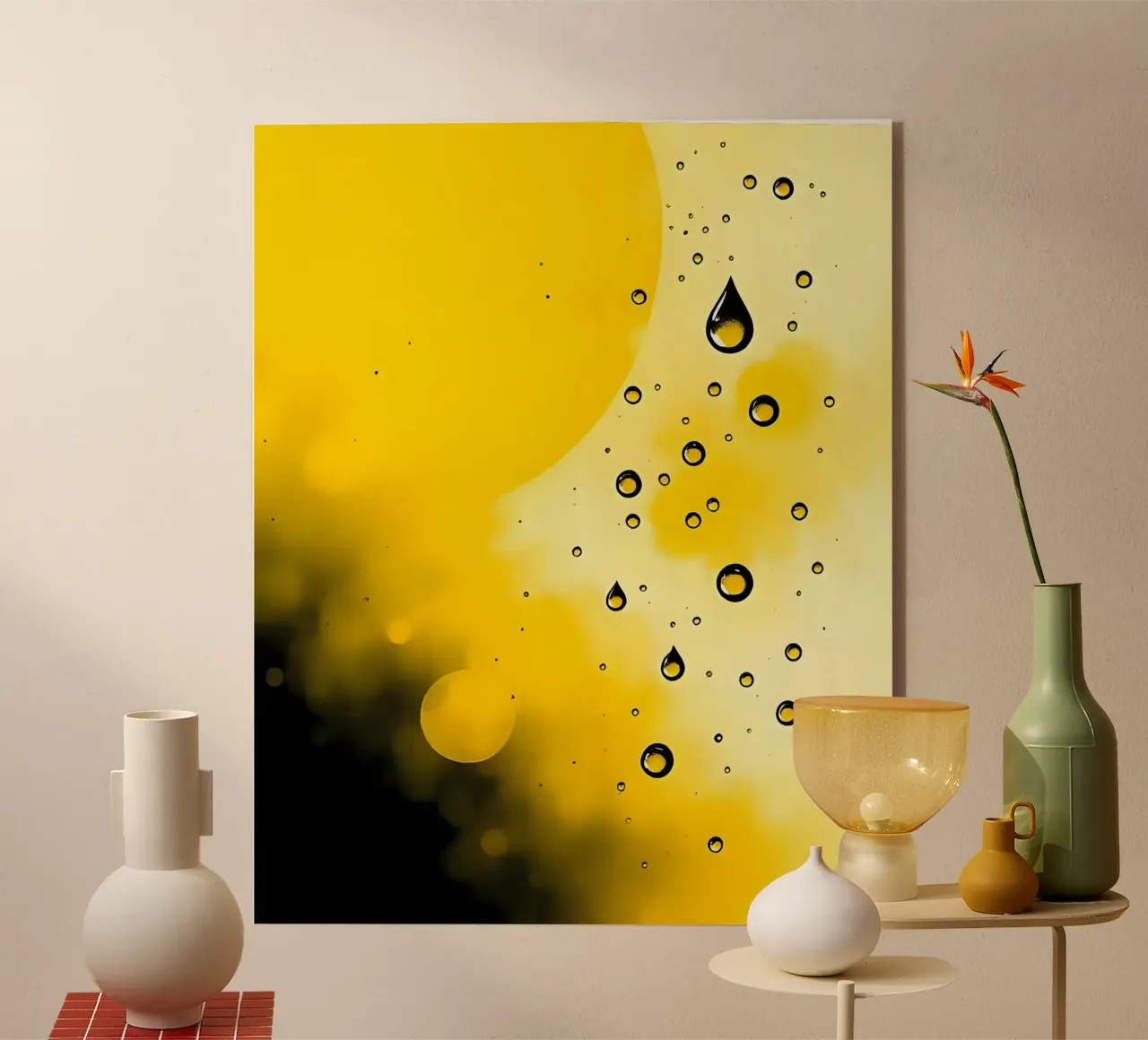 Drops_20 acrylic glass by schwarz-gelb by LK