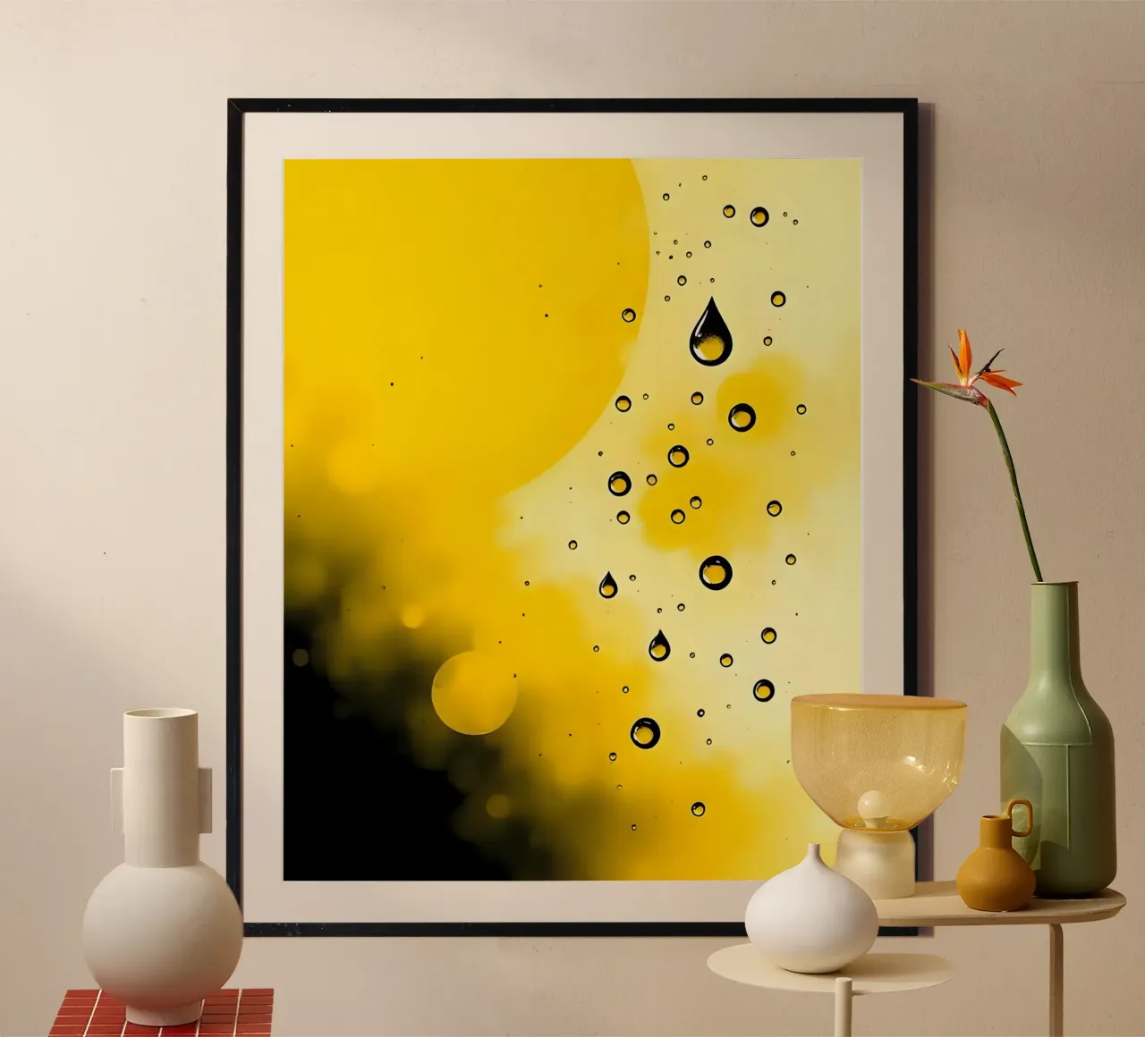 Gocce_20 poster da schwarz-gelb by LK