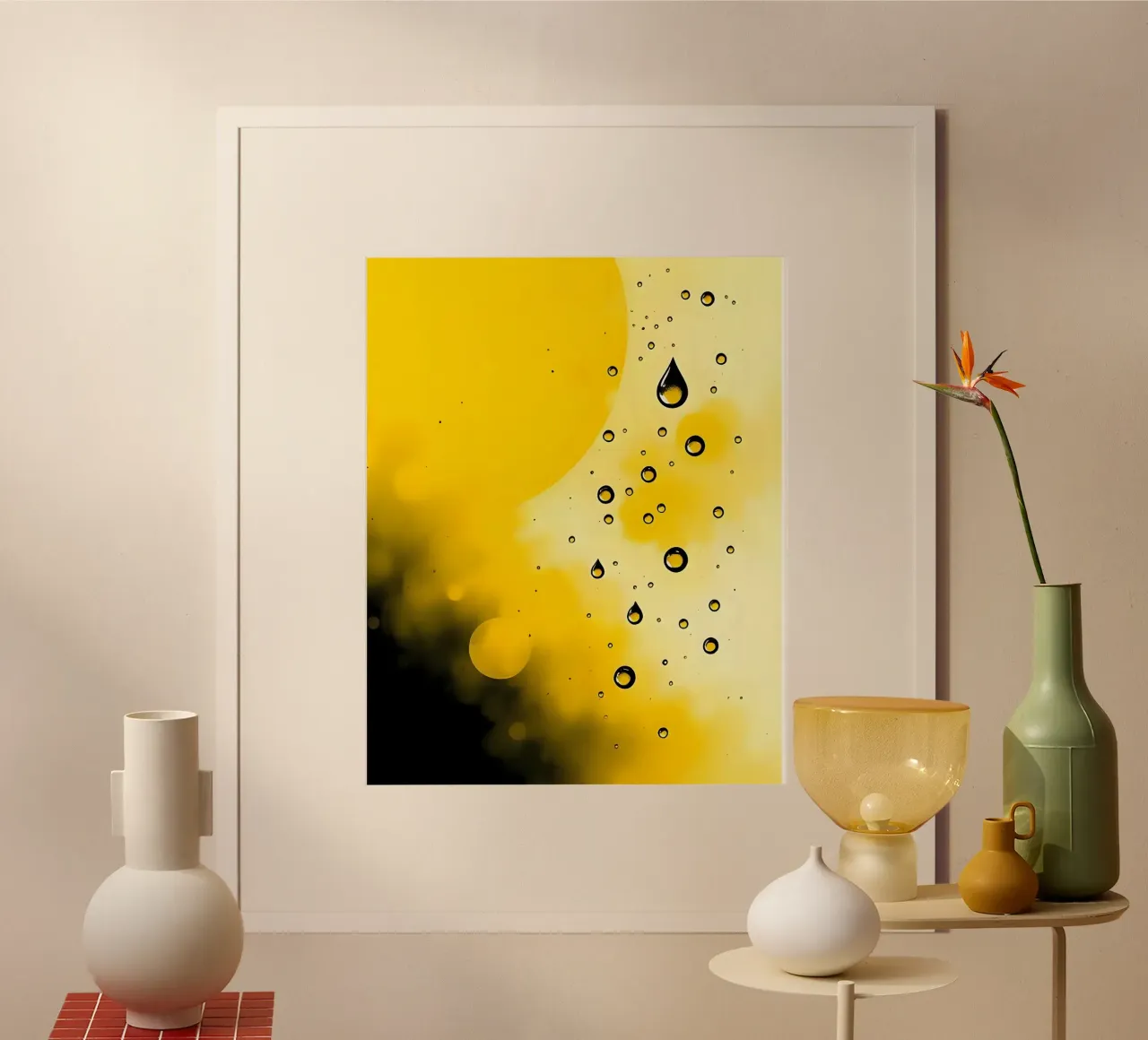 Gocce_20 poster da schwarz-gelb by LK