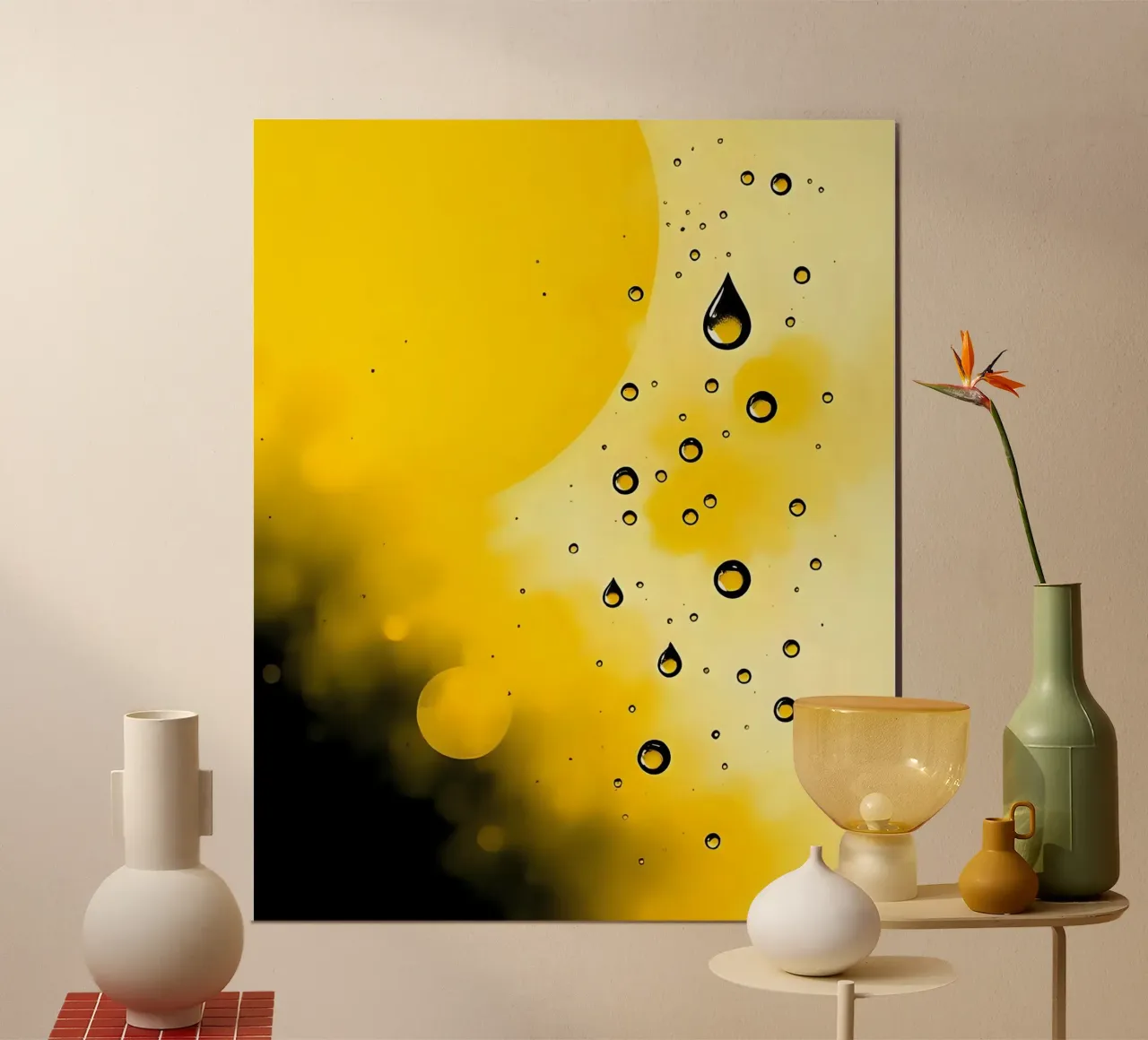 Gocce_20 poster da schwarz-gelb by LK