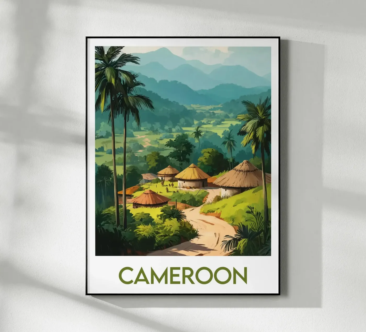 Affiche Cameroun plexiglass da Frame the World