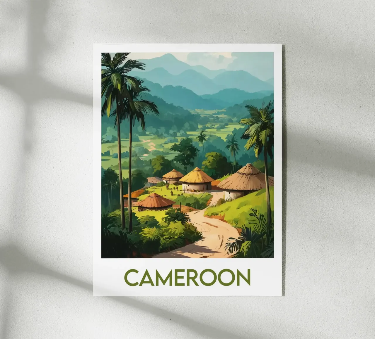 Affiche Cameroun plexiglass da Frame the World