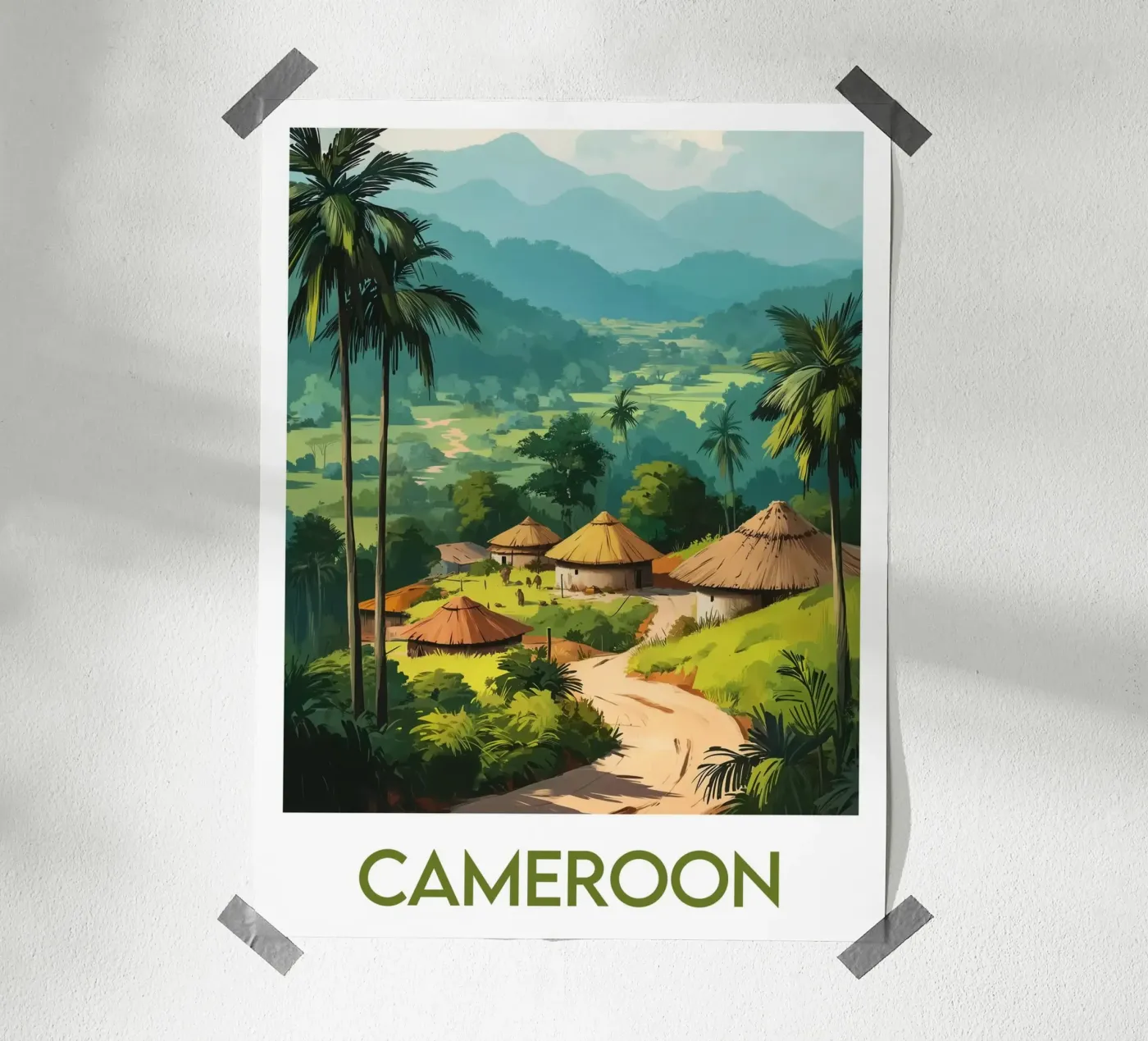 Affiche Cameroun poster da Frame the World